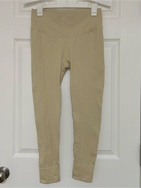 JoyLab Cream Ribbed High-Waist Leggings